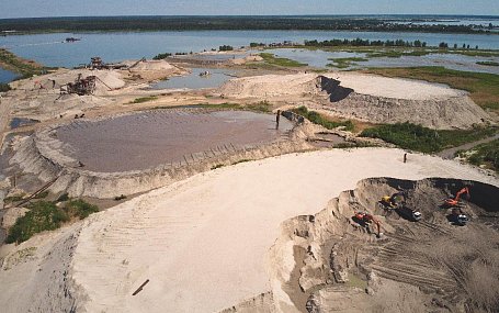 Приостановка продажи крупнозернистого песка